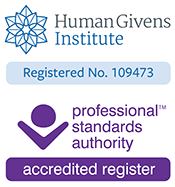 Human Givens Institute practitioner - Professional Standards Accredited